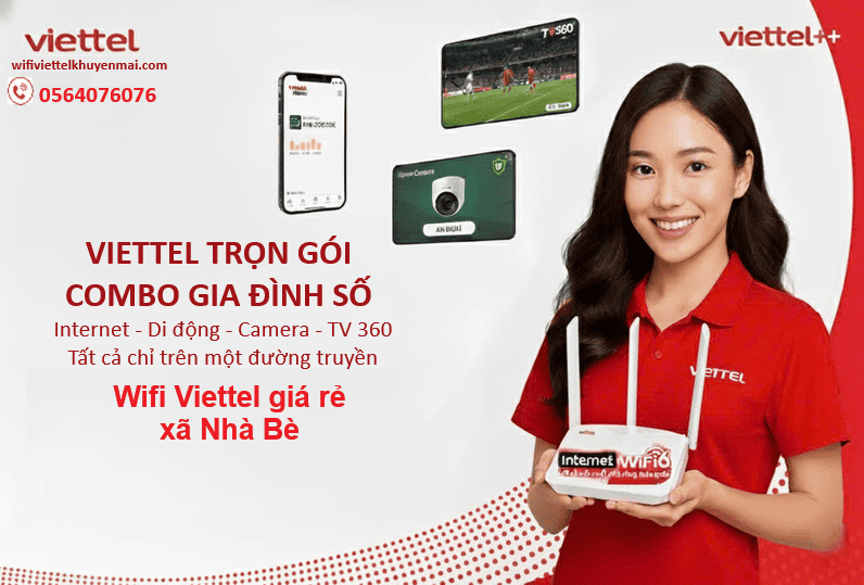 Wifi Viettel giá rẻ xã Nhà Bè chất lượng cao