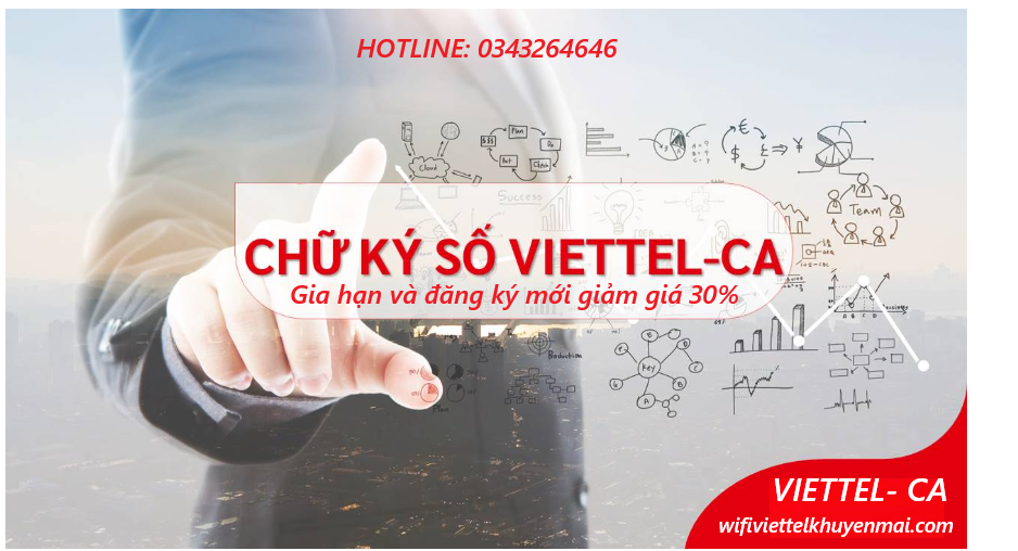 Chữ ký số Viettel khuyến mãi mới giảm 30%