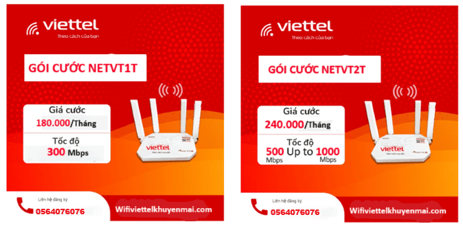 lắp đặt wifi Viettel xã An Long gói cước NETVT