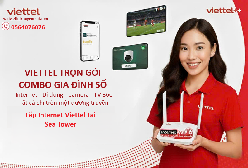 Lắp Internet Viettel Tại Sea Tower, Vinhomes Bason Ưu Đãi